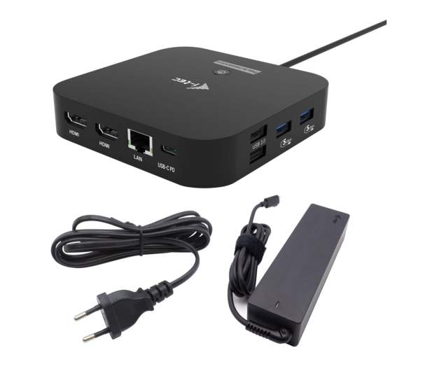 I-TEC USB-C Dual HDMI Dock Power Delivery 100W + Charger 100W C31DUALHDMIDPD100 - 1349210 - zdjęcie 3